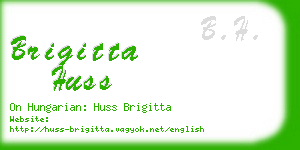 brigitta huss business card